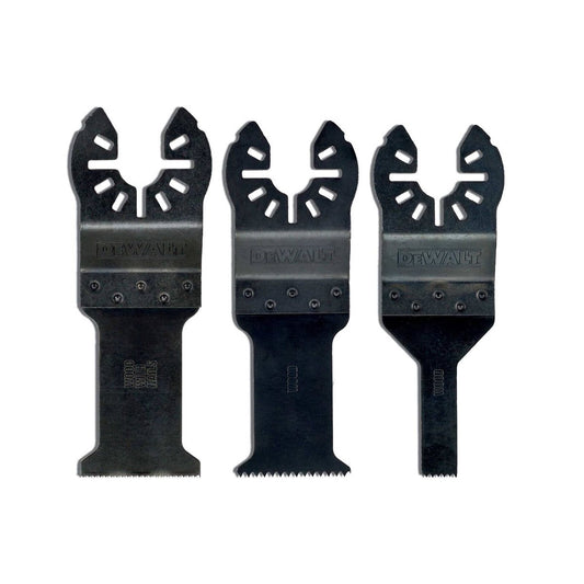 DEWALT Oscillating Multi Tool Cutting Saw Blade Set - 3pc - HCS - 120mm x 25mm - Auzzistore