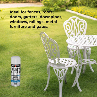 White Knight Rust Guard Spray Paint 310g Flat White UV-Resistant