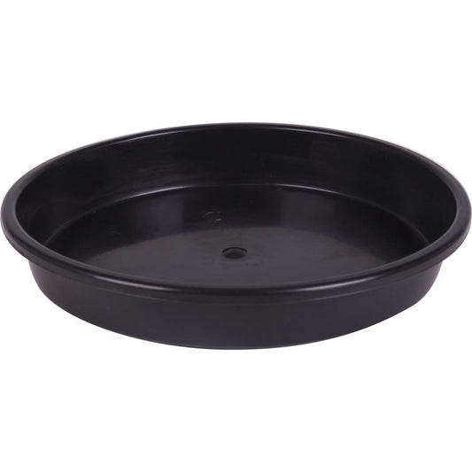 Garden City Plastic Saucer - 360mm - Plastic - Black