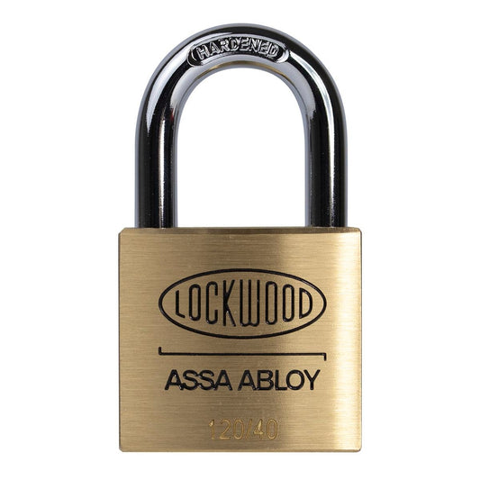 Lockwood Padlock - 40mm - Brass - Heavy Duty 2 Pack - Auzzistore