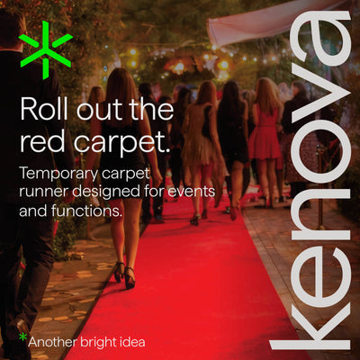 Matpro Event Runner Prepack - Red 1x3m Polypropylene Carpet