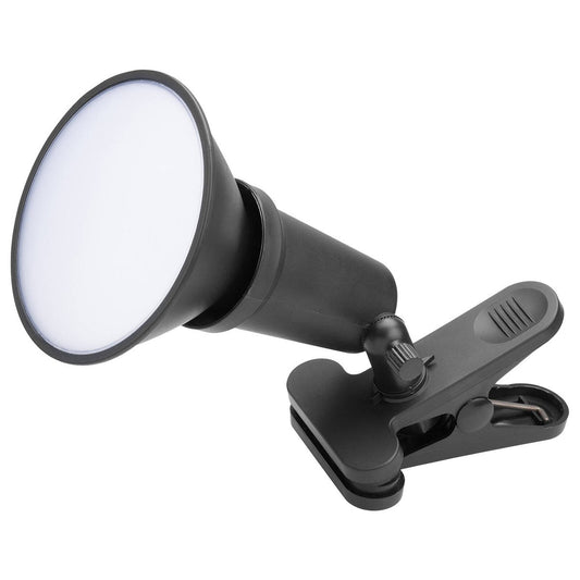 Arlec 15W DIY Portable LED Floodlight with Clamp - 1600 Lumens - Black/Grey