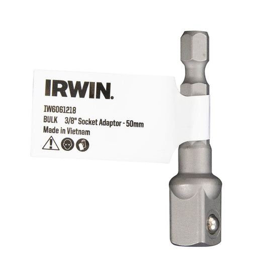 Irwin 50mm 3/8" Socket Adaptor - Durable Fastening Tool - Yellow - Auzzistore