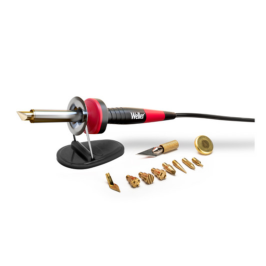 Weller 240V 25W Wood Burning Kit - 15 Piece Set - Interchangeable Tips - Auzzistore