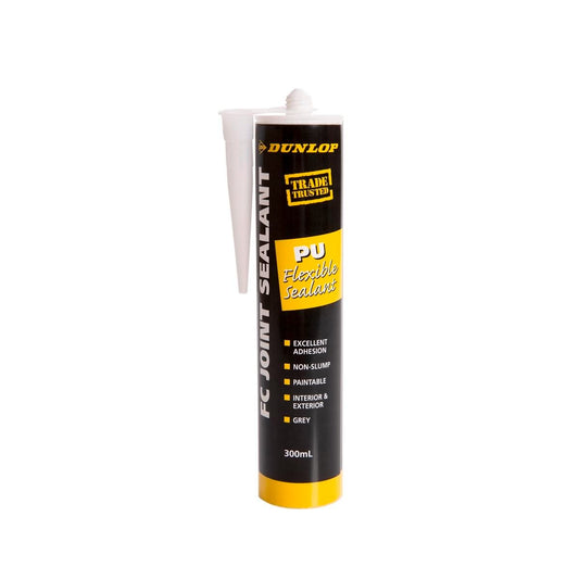 Dunlop 300ml FC Polyurethane Joint Sealant - Grey - Flexible Sealant - Auzzistore