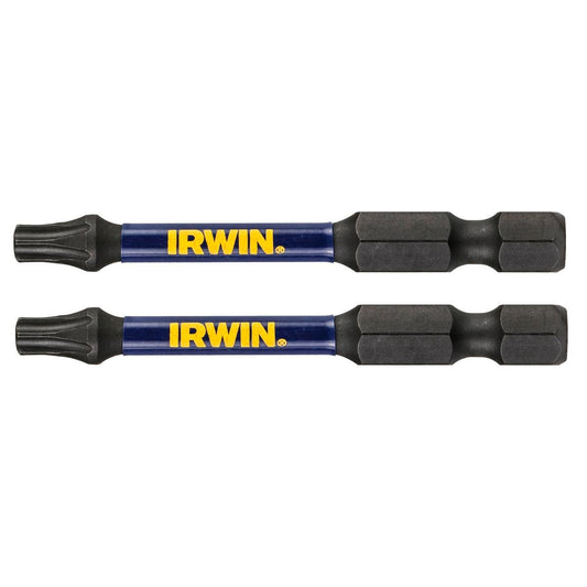Irwin Impact Bits - 57mm T25 - Magnetised - High Strength - 2 Pack - Auzzistore