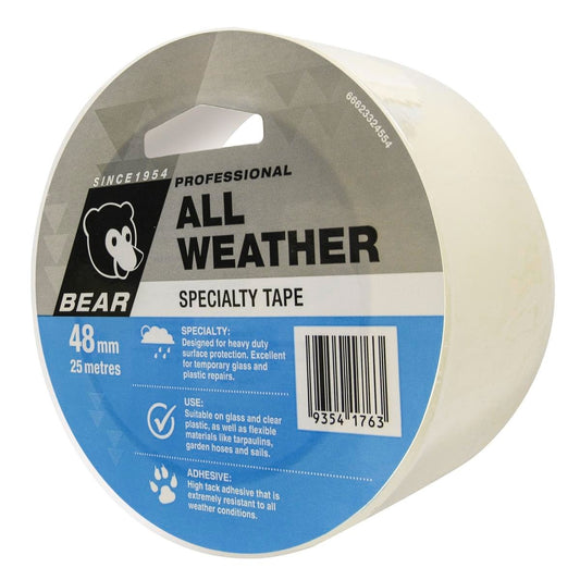 Bear Clear All Weather Tape 48mm x 25m Heavy Duty Polypropylene - Auzzistore
