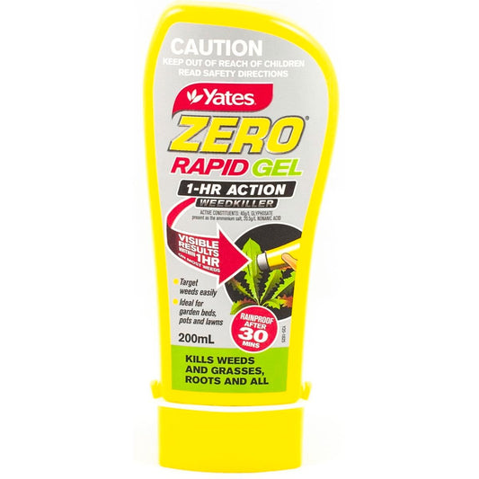 Yates Zero Rapid Gel 200ml Weed Killer 1 Hour Action Easy Apply - Auzzistore