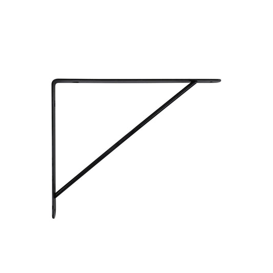 Carinya Studio Stayed Bracket - 300x250mm Black Steel - 125kg Capacity – view 2 - Auzzistore