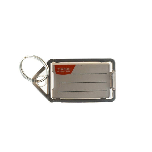 Taskmaster Black Key Tags - 50 Pack - 56x29x6mm - Easy Labelling