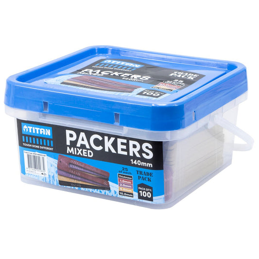 Titan 140mm Mixed Window Packers - 100 Piece - High Strength - Durable Plastic – view 2 - Auzzistore
