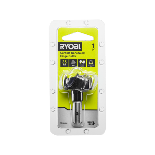 Ryobi 35mm Concealed Carbide Hinge Cutter - Accurate Drilling Tool - Auzzistore