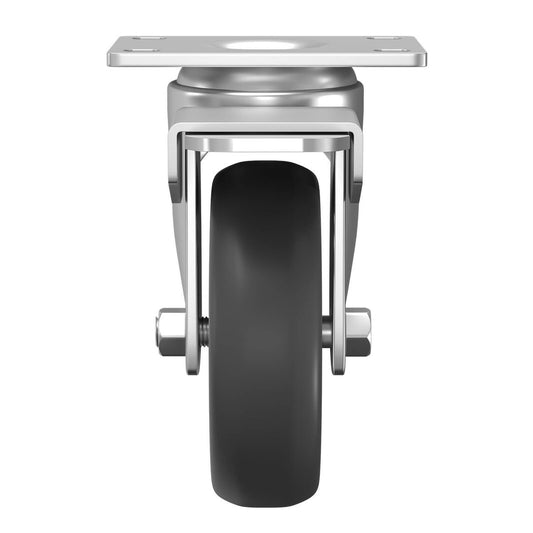 Rack It PRO Castors Set - 4 Pack - Black Powder Coated Steel - With Brakes – view 2