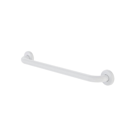 Caroma 300mm Chrome Grab Rail 450mm White Stainless Steel Support