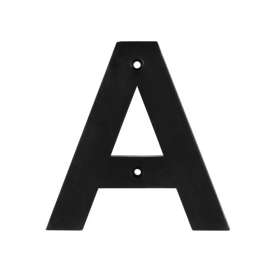 Sandleford 85mm Black Victoria Letter A - Durable Plastic Numeral - Auzzistore