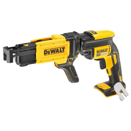 Dewalt 18V XR Brushless Collated Screw Gun Skin Only - 225mm x 80mm x 385mm - Efficient Drywall Installation