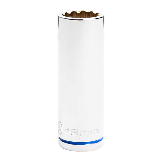 Kincrome Deep Socket - 18mm - Chrome Vanadium Steel - Rust Resistant - Auzzistore
