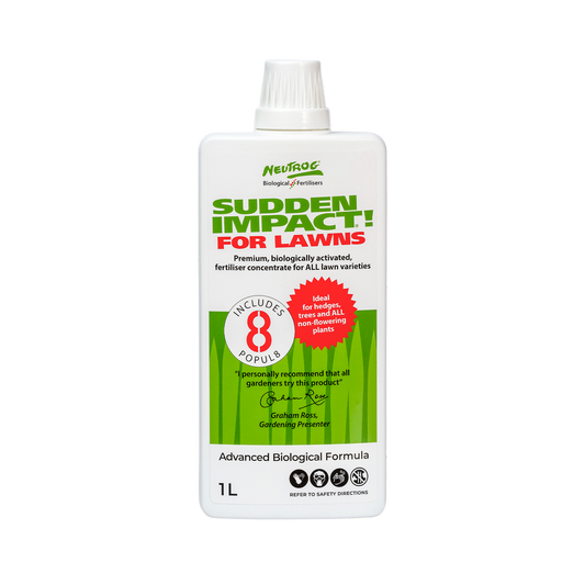Neutrog Sudden Impact for Lawns Liquid Concentrate 1L - Dark Brown - Healthy Soil - Auzzistore