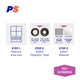 Permastik Blockout Screen - 1.2m x 2m - Polyester - Heat Reflective