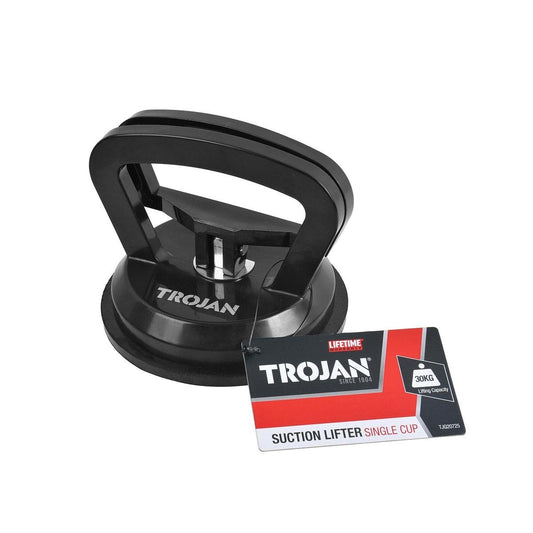 Trojan Single Cup Suction Holder - 30kg Load Rating - 120mm x 120mm x 100mm - Auzzistore