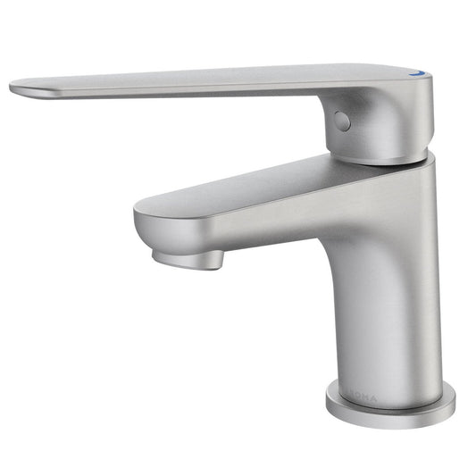 Homecare By Caroma Basin Mixer - Brushed Nickel - 40mm x 150mm x 175mm - Lead-Free Brass - Durable