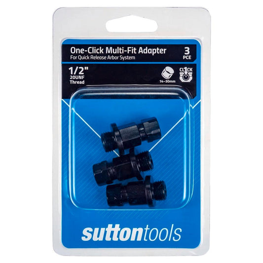 Sutton Tools Holesaw Adaptor 3 Pack 14-30mm Steel Blue - Auzzistore