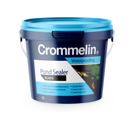 Crommelin 4L Black Pond Sealer - Water Based - UV Stable - Fish Safe - Auzzistore