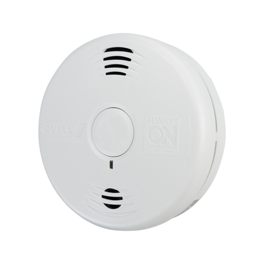 Quell Photoelectric Smoke Alarm - 130mm - PVC - Talking Voice Alarm – view 2 - Auzzistore