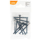 Taskmaster M4 x 50mm Black Snap Off Screw 12 Pack - Fastening Solution