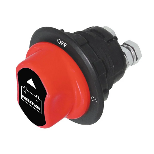 Narva 12V 24V 100A Rotary Battery Master Switch - Removable Keyed Knob - IP56