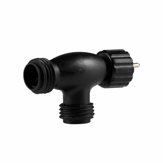 Elluminate Garden Light T-Piece Connector - 55mm Plastic - Weatherproof