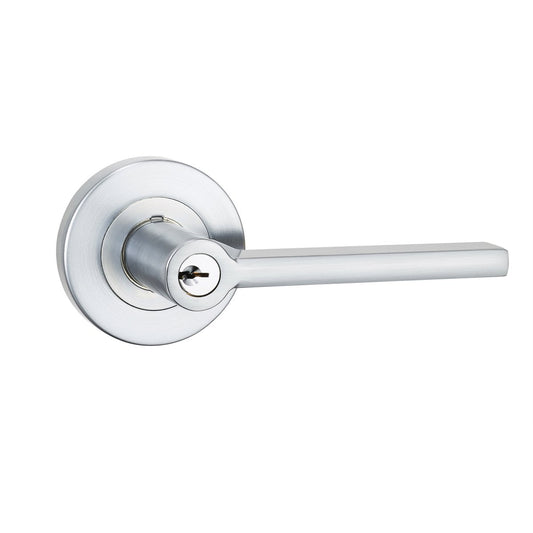 Lemaar Satin Chrome Orba Entrance Set - 65mm - C4 Cylinder - Zinc - Auzzistore
