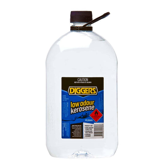 DIGGERS™ Low Odour Kerosene 4L Clean Burning Fuel - Auzzistore