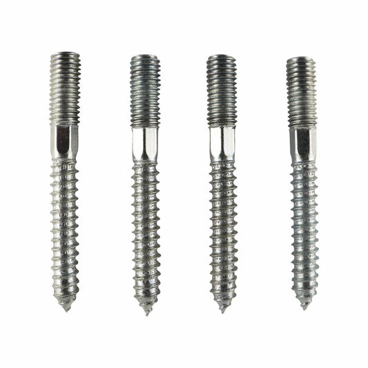 Everhang M10 Hanger Bolt 80mm Zinc Plated Steel 4 Pack - Auzzistore