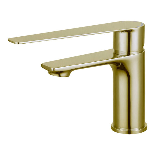 Evekare Brushed Brass Extended Lever Basin Mixer - 180mm x 180mm x 75mm - Easy Access