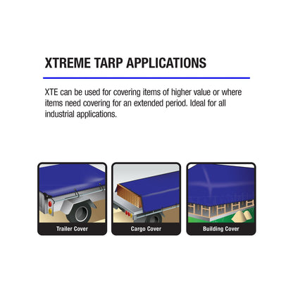 Polytuf Xtreme Tarpaulin 3.6m x 5.5m Polyolefin UV Water Resistant