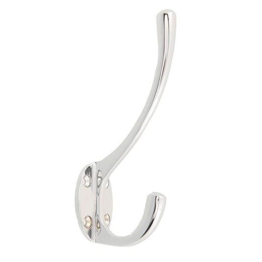 Zenith Chrome Plated Robe Hook 135mm Solid Brass Durable Design