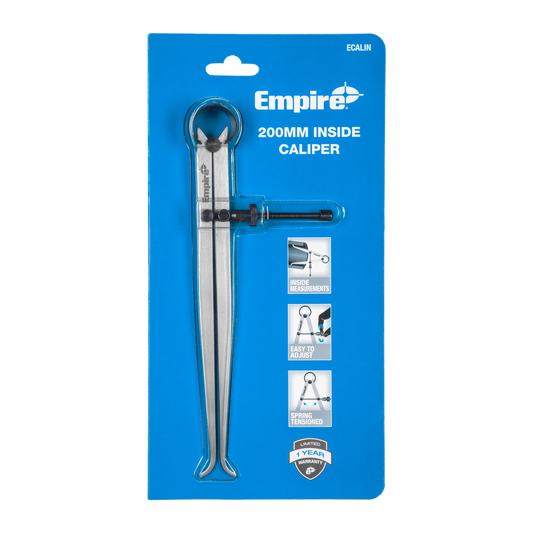 Empire 200mm Inside Spring Calipers - Durable Carbon Steel - Accurate Measurements - Auzzistore