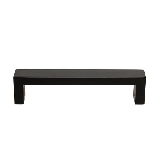 Taskmaster 128mm Black Matte Hollow Rectangle Handle - Steel - 1 Pack