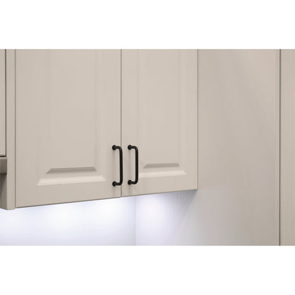 Prestige 109mm Black Raised D Handle - Zinc Alloy - 6 Pack - Durable