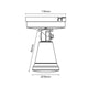 Brilliant Black Lamy DIY Single Head Security Light - 800 Lumens - Weather Resistant - Adjustable