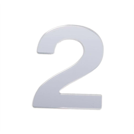 Sandleford Self Adhesive House Number 2 - 25mm Silver