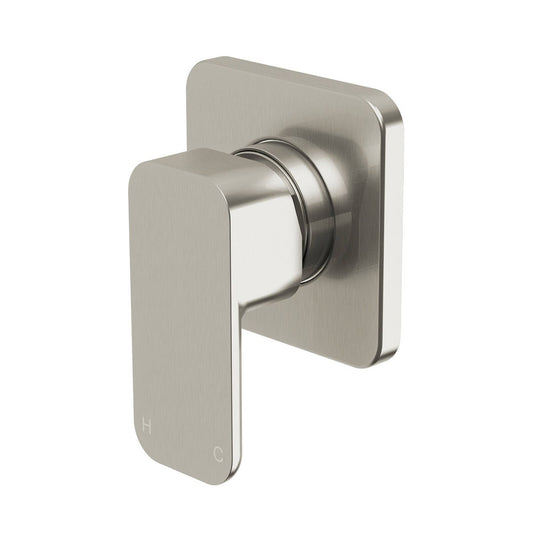 Mondella Overture Shower Wall Mixer - Brushed Nickel - Lead Free - 75mm x 140mm x 195mm