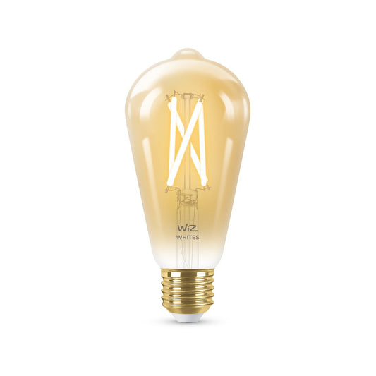 Wiz ST64 E27 LED 640lm Tuneable White 7W Smart Filament Globe - Smart Control, Dimmable – view 2