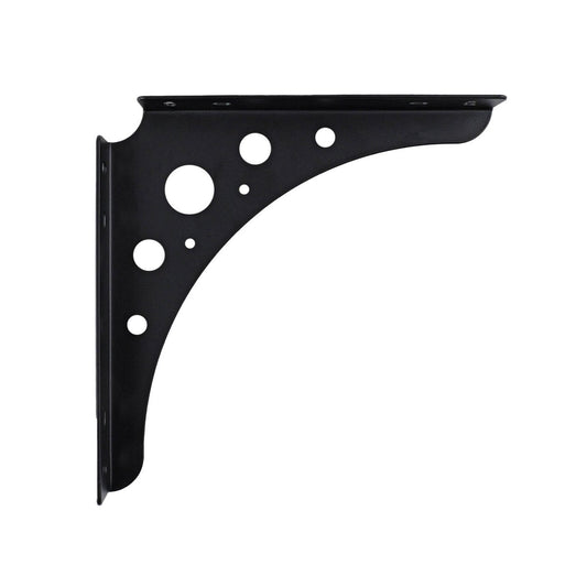 Carinya Black Euro Bracket 200x200mm Powder Coated Steel Durable – view 2 - Auzzistore