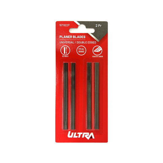 Ultra 82mm Planer Replacement Blades - 4 Blades - Tungsten Carbide - Silver - Auzzistore