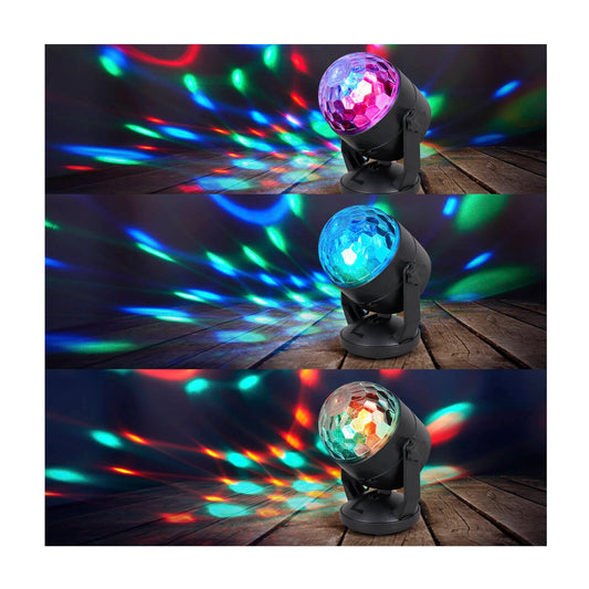 Lytworx Multicolour Party Light Projector - 110mm x 140mm - USB Rechargeable - Music Activated – view 2 - Auzzistore