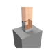 Vuepro Bolt Down Post Support - 90mm - Galvanised - Easy Install