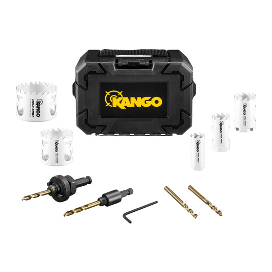 Kango Hole Shot 9 Piece Carbide Teeth Hole Saw Set - 228mm x 238mm - Durable Cutting Tools – view 2 - Auzzistore