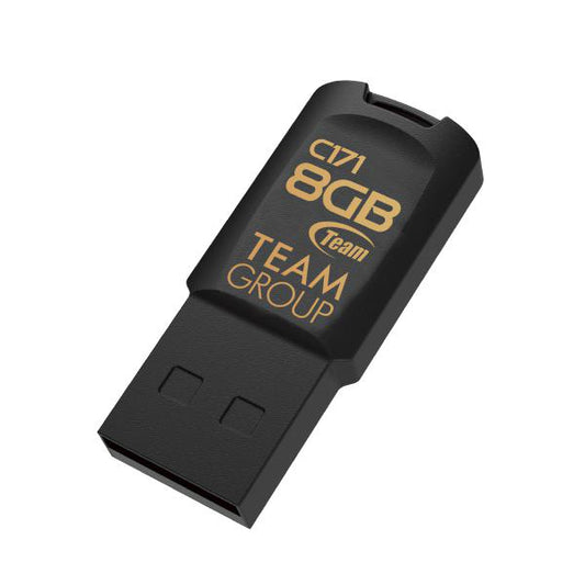 8GB USB 2.0 Flash Drive by Team Group - Black | Auzzi Store